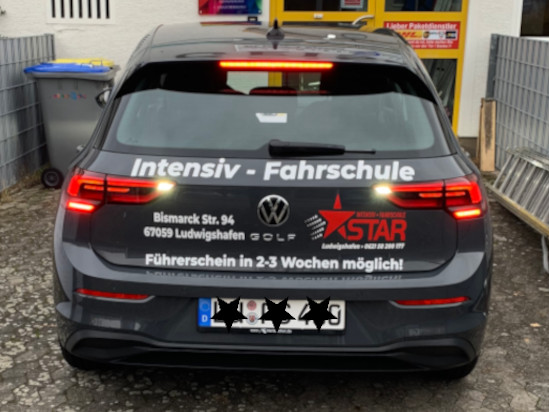 Fahrschule Star – Heckansicht